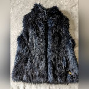 Calvin Klein faux fur vest
